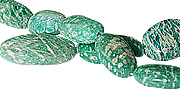 11752: Beaded Green,White jasper beads