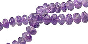 13801: Beaded purple amethyst faceted beads