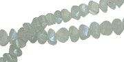 13839: Beaded blue,white moonstone  faceted beads