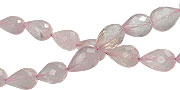 Design 13860: pink rose quartz faceted beads