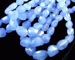 1772: Beaded blue chalcedony faceted beads