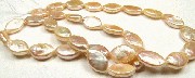 5660: Beaded Pink pearl  marquise beads