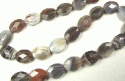 5678: Beaded Gray botswana agate beads