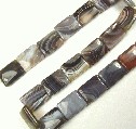 5681: Beaded Gray botswana agate beads