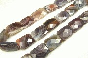 5682: Beaded Gray botswana agate beads