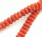 5728: Beaded Red sponge coral beads