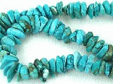 Design 5762: Blue magnesite nuggets beads