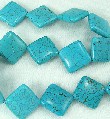5770: Beaded Blue magnesite beads