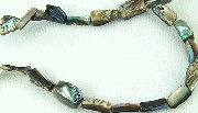5777: Peacock shell  tube beads