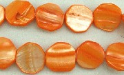 Design 5815: Orange shell beads