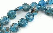 Design 5838: Blue blue-crazy agate beads