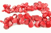 Design 5851: Red coral beads