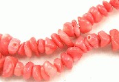 5854: Beaded Red dyed coral beads