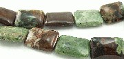 5927: Beaded Green, Brown green opalite beads