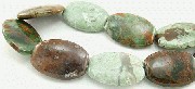 5928: Beaded Green, Brown green opalite beads