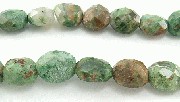 5934: Beaded Green, Brown green opalite beads