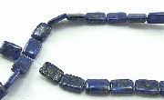 5964: Beaded Blue lapis lazuli  square beads