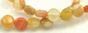 Design 6061: yellow, mixed botswana agate beads