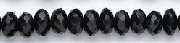 Design 6075: black black onyx rondelle beads