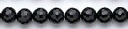 Design 6077: black black onyx round beads