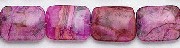 6090: Beaded purple, red, pink crazy-lace agate beads