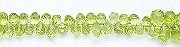 Design 6105: green peridot beads