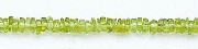Design 6106: green peridot heishi beads