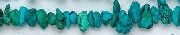 6137: Beaded blue, green, brown turquoise beads