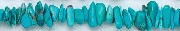 6138: Beaded blue, green, brown turquoise beads