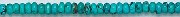 Design 6144: blue, green, brown turquoise beads