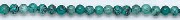 6155: Beaded blue, green, brown turquoise beads