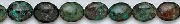6161: Beaded blue, green, brown turquoise beads
