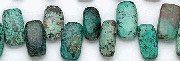 Design 6169: blue, green, brown turquoise beads