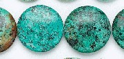 6178: Beaded blue, green, brown turquoise beads