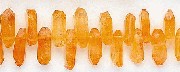 6185: Beaded yellow citrine beads
