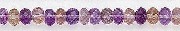 6193: Beaded purple,yellow amethyst faceted beads