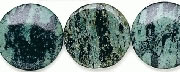 6212: Beaded green, blue, black jasper beads