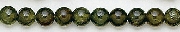 6232: Beaded green garnet green beads