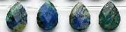 6275: Beaded blue, green, brown azurite malachite beads