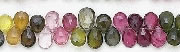 6559: Beaded multi tourmaline beads