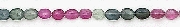 6565: Beaded multi tourmaline  rondelle beads