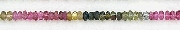 Design 6566: multi tourmaline rondelle beads