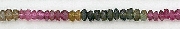 Design 6567: multi tourmaline rondelle beads
