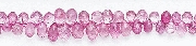 6578: Beaded pink tourmaline beads