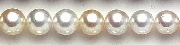 6582: Beaded white, cream pearl beads