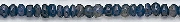 6588: Beaded blue iolite beads