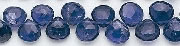 Design 6591: blue iolite briolettes beads
