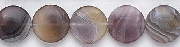 6607: Beaded brown, multi botswana agate beads