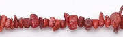 Design 6632: red sponge coral beads