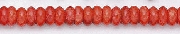 6633: Beaded red sponge coral beads